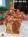 Bình mai lan điểu gỗ hương 59x42x44