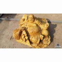 Phật di lặc gỗ nu nghiến  50x50x35