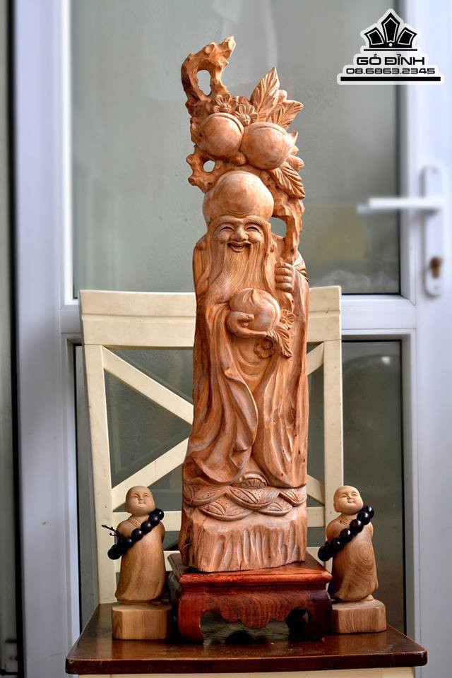 Ông tiên gỗ ngọc am hà giang thơm  71x20x12