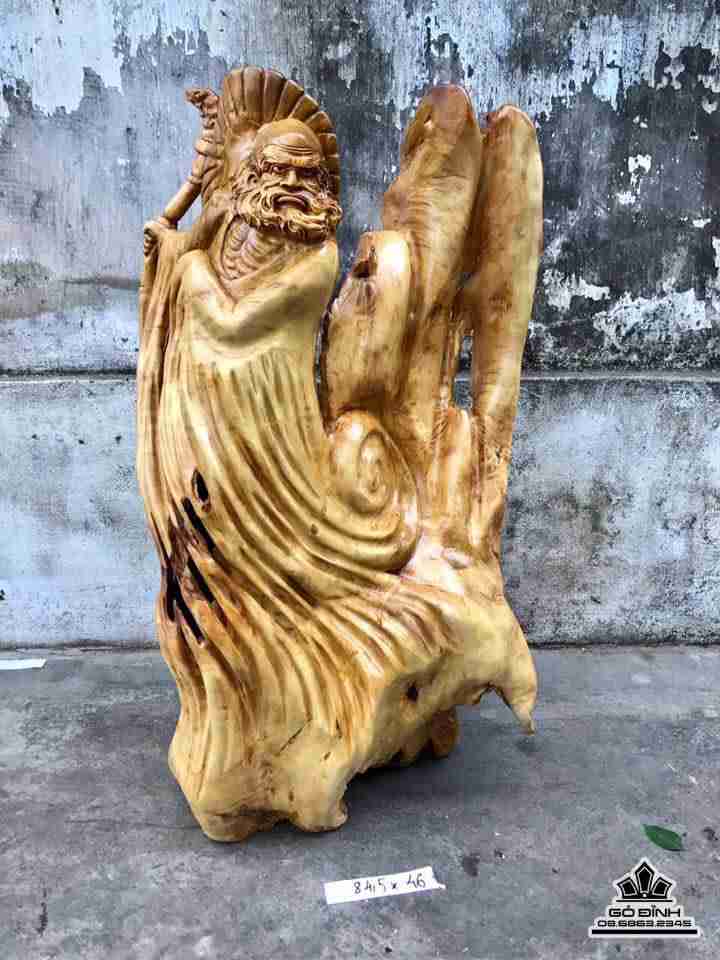 Đạt ma gỗ nu nghiến  84.5x46x30