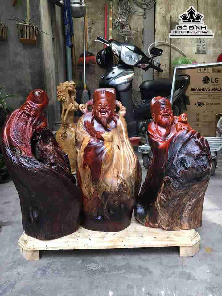 Tam đa gỗ lũa hương 45x22x20