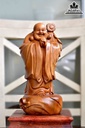 Phật di lặc chúc phúc gỗ bách xanh thơm  cao 30 rộng 15 dày 15 (cm)