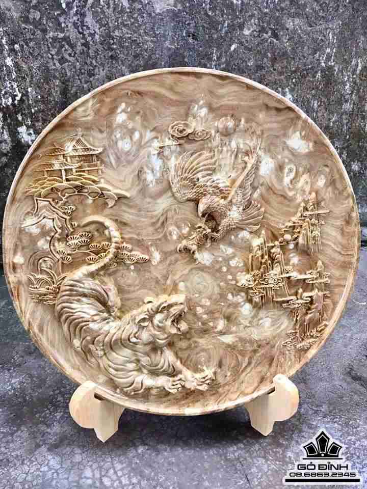 Anh hùng tương ngộ gỗ nu nghiến  49,5x3