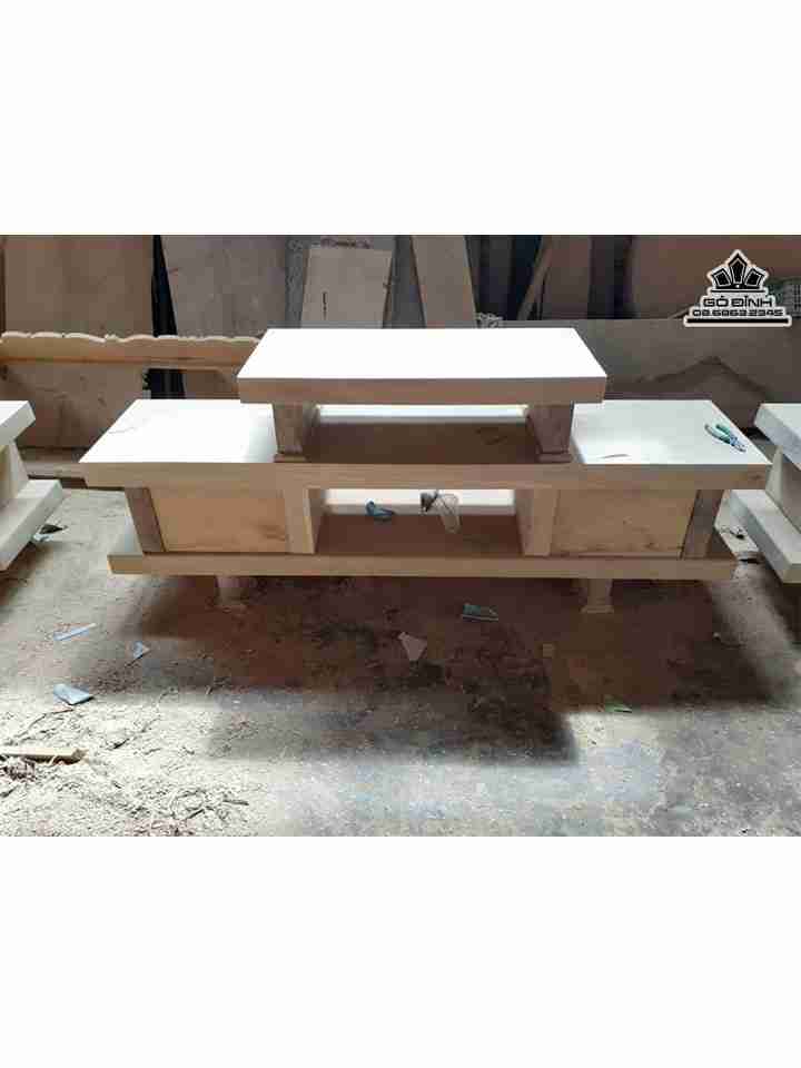 Kệ Tivi Gỗ Dổi  Rộng 45 Cao 75 Dài 200 (cm)