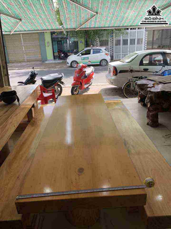 Bộ K3 Nguyên Khối Gỗ Pơ Mu  Dài 244 (cm)