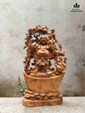 Tượng Phật Di Lặc Đứng Vàng Gỗ Xá Xị ( Gù Hương )  Cao 83 Ngang 45 Sâu 25 (cm)