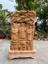 Tượng Tam Đa Đứng Gốc Tùng Gỗ Ngọc Am  Cao 81 Rộng 51 Sâu 17 (cm)