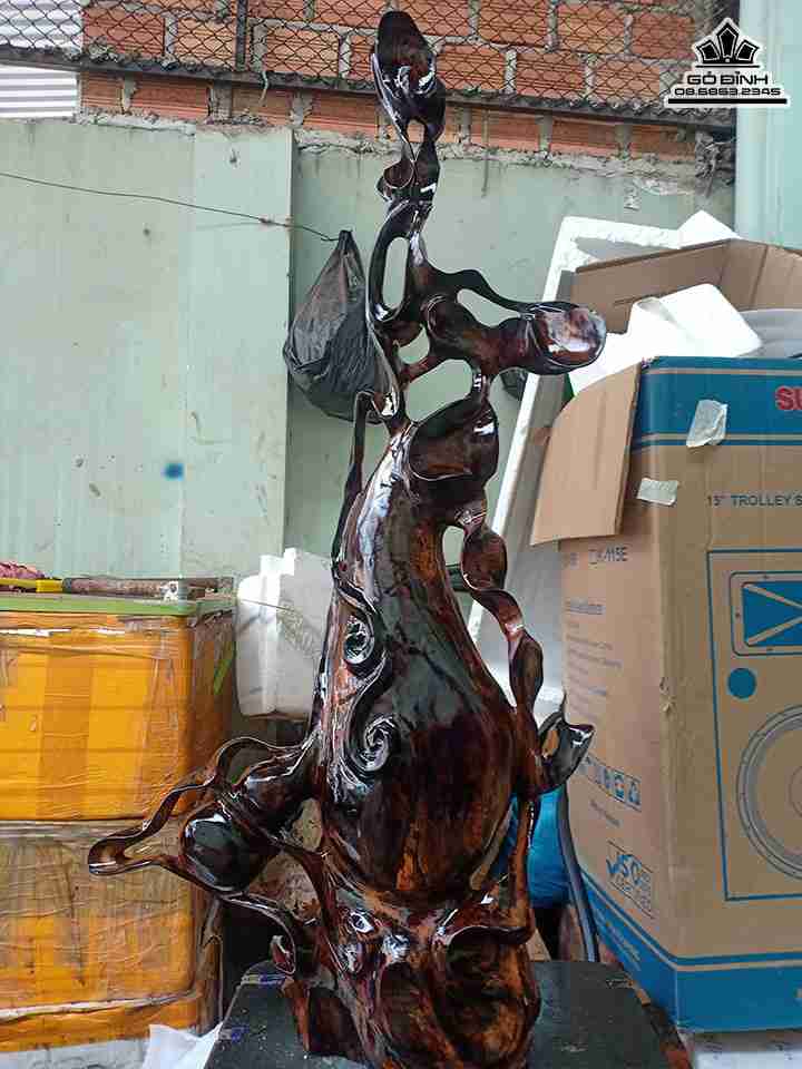 Bình Phay Phú Quý Gỗ Cẩm Sừng  Cao 117 Ngang 52 (cm)