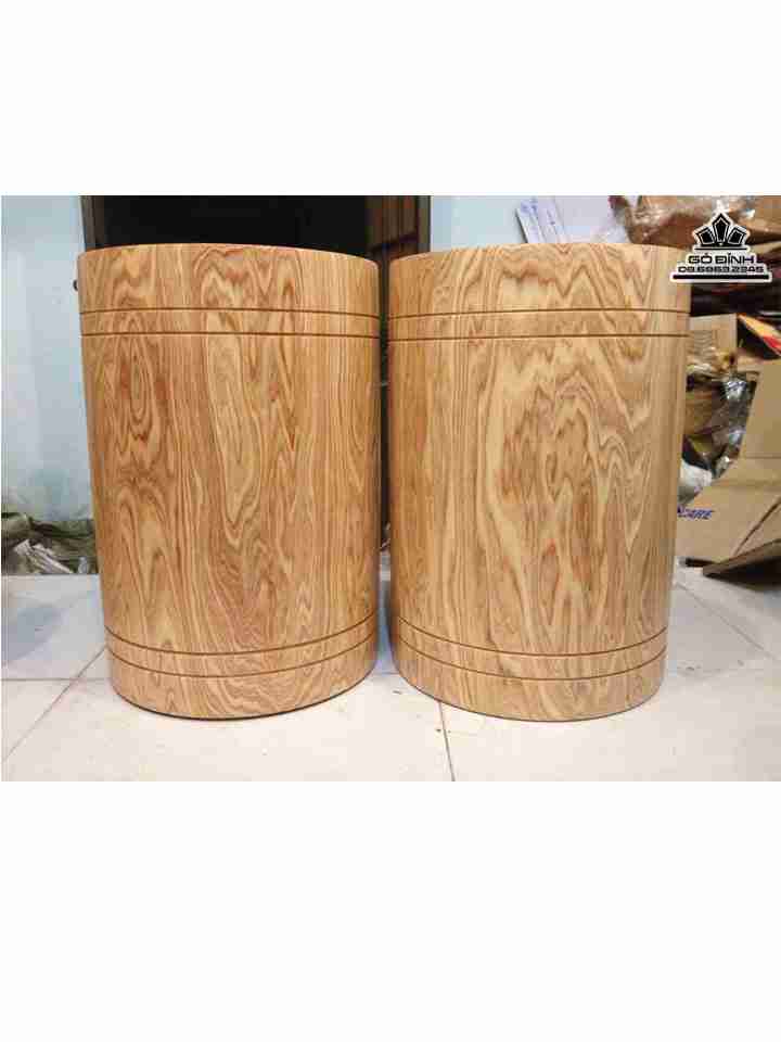 Cặp Đôn Trụ Gỗ Pơ Mu  Cao 45 Đường Kính 31 (cm)