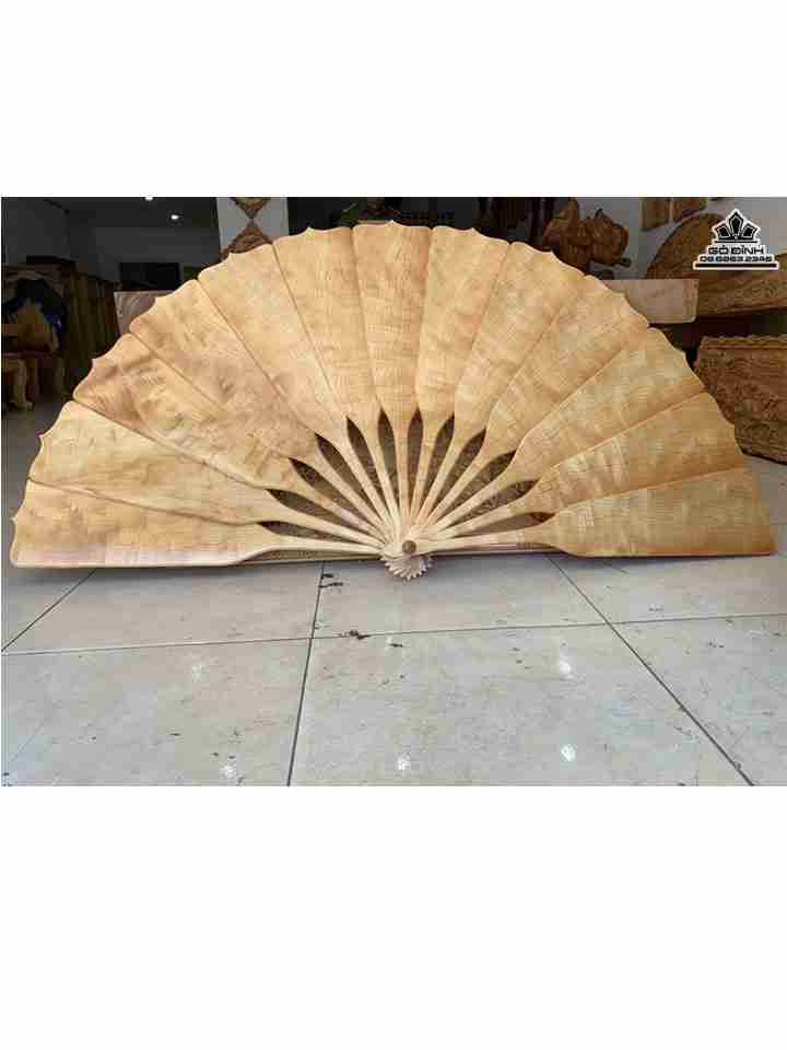 Quạt Phú Quý Gỗ Pơ Mu  Cao 90 Rộng 160 (cm)