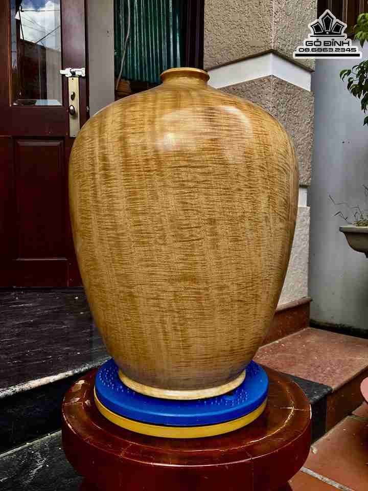 Bình Phú Quý Gỗ Chun Dổi  Cao 40 Đường Kính 32 (cm)