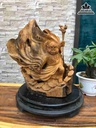 Tượng Đạt Ma Sư Tổ Gỗ Ngọc Am  Cao 52 Ngang 43 Sâu 32 (cm)