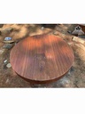 Mặt Bàn Tròn Nguyên Tấm Gỗ Cẩm Hồng Nam Phi  Đường Kính 1m40 Dày 16 (cm)