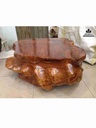 Bàn Trà Nhật Nguyên Khối Gỗ Hương Đá Gia Lai  Cao 28 Mặt 77-56 (cm) 