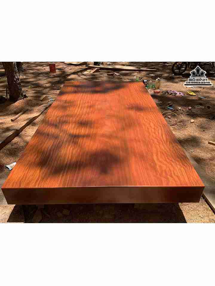 Sập Gỗ Nguyên Tấm Gỗ Cẩm Hồng Nam Phi  Rộng 1m7 Dày 20,5 Dài 3m20 (cm)