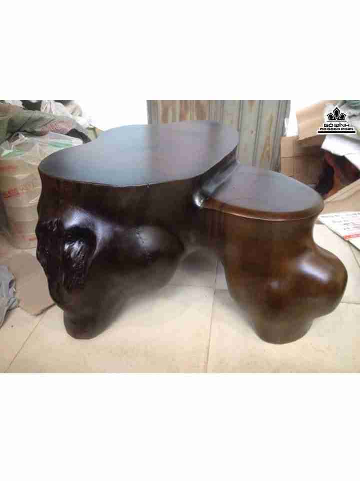 Đôn Gốc Cây 2 Tầng Gỗ Sao Xanh  Cao 35 Ngang 70 Sâu 64 Mặt Trên 55-37 Mặt Dưới 25-21 (cm)