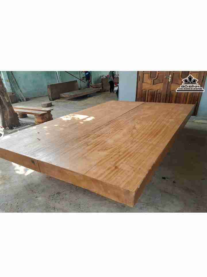 Sập 2 Tấm Gỗ Sao Vàng  Dày 18 Ngang 200 Dài 320 (cm)