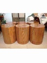 Bộ 6 Đôn Gỗ Du Sam  Cao 45 Đường Kính 35 (cm) 