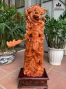 Tượng Quan Công Hàng Long Gỗ Hương  Cao 82 ( Cả Kỵ ) Ngang 22 Sâu 15 (cm)