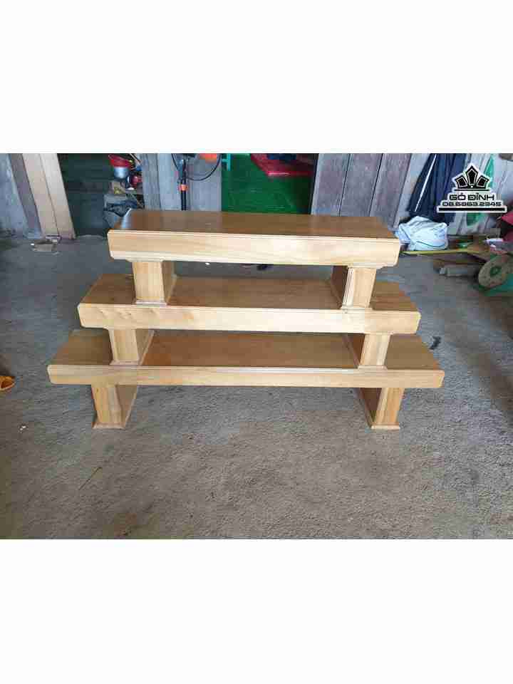 Kệ Tivi 3 Tầng Gỗ Dổi  Cao 90 (cm)