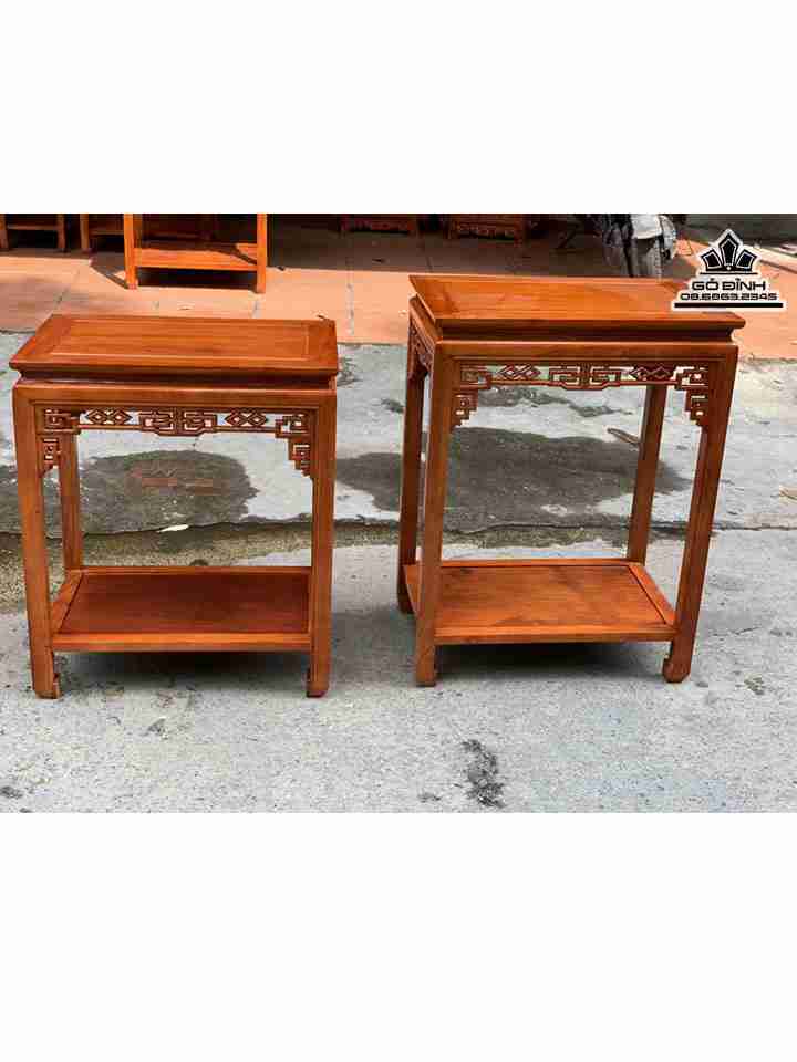 Đôn Gỗ Hương Đá  Cao 70-80 Mặt 40-60 (cm)