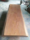 Mặt Bàn Ăn Nguyên Tấm Gỗ Du Sam Dài 2m34 Rộng 80-93 Dày 16 (cm)