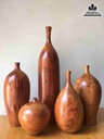 Bộ 5 Bình Gỗ Hương  50 x 12 - 30 x 12 - 27 x 13 - 25 x 13 - 13 x 13 (cm) 