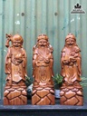 Tượng Tam Đa Phúc Lộc Thọ Gỗ Hương  Cao 50 Ngang 16 Sâu 13 (cm)