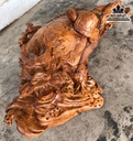 Tượng Long Quy Gỗ Hương  Cao 21 Ngang 55 Sâu 33 (cm)