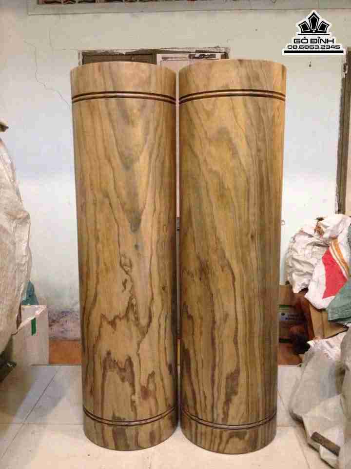 Cặp Đôn Gỗ Du Sam  Cao 100  Đường Kính 28 (cm)