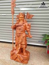 Tượng Quan Công Chống Đao Gỗ Hương  Cao 120 Ngang 48 Sâu 28 (cm)