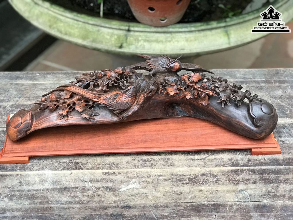 Gậy Như Ý Gỗ Trắc Cao 15 Ngang 56 Sâu 12 (cm)