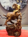 Tượng Dê Tài Lộc (Nhất Dương) Gỗ Cẩm Cao 45 Ngang 25 Sâu 20 (cm)