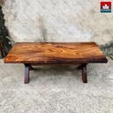 Bàn Ăn Gia Đình Gỗ Me Tây Cao 75 Dài 206 Rộng 90 Dày 6 (cm)