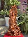 Tượng Phật Bà Quan Âm Gỗ Sưa Cao 60 Ngang 25 Sâu 22 (cm)