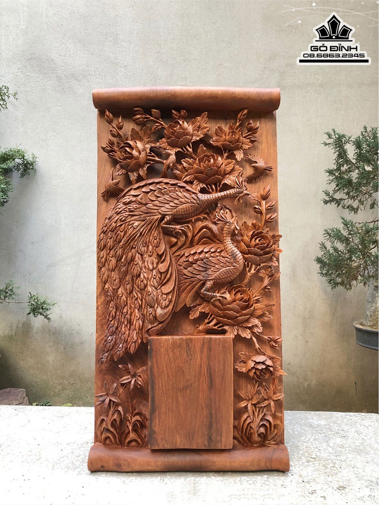 Đốc Lịch Gỗ Hương Cao 83 Ngang 41 Sâu 8 (cm)
