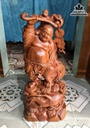 Tượng Phật Di Lặc Gỗ Hương Cao 80 Ngang 34 Sâu 15 (cm)