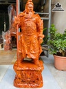 Tượng Quan Công Gỗ Hương Cao 79 Ngang 29 Sâu 19 (cm)
