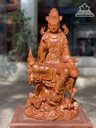 Tượng Quan Âm Tự Tại Gỗ Hương Cao 50 Ngang 28 Sâu 17 (cm)