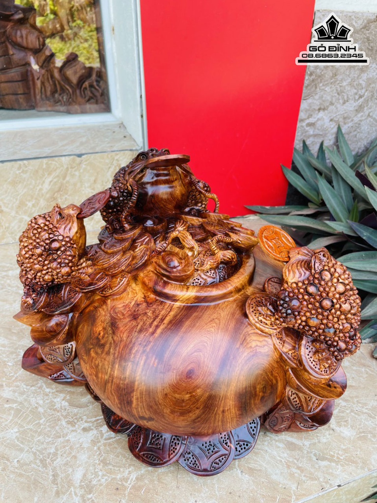 Cóc Gỗ Hương Việt Cao 28 Ngang 35 Sâu 28 (cm)
