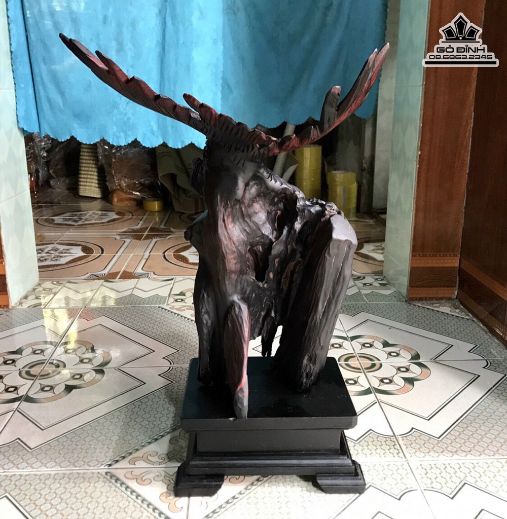 Đại Bàng Gỗ Trắc Cao Cả Kỷ 55 Ngang 35-20 (cm)