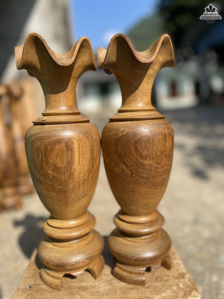 Lục Bình Gỗ Bách Xanh Cao 34 Đường Kính 11 (cm)