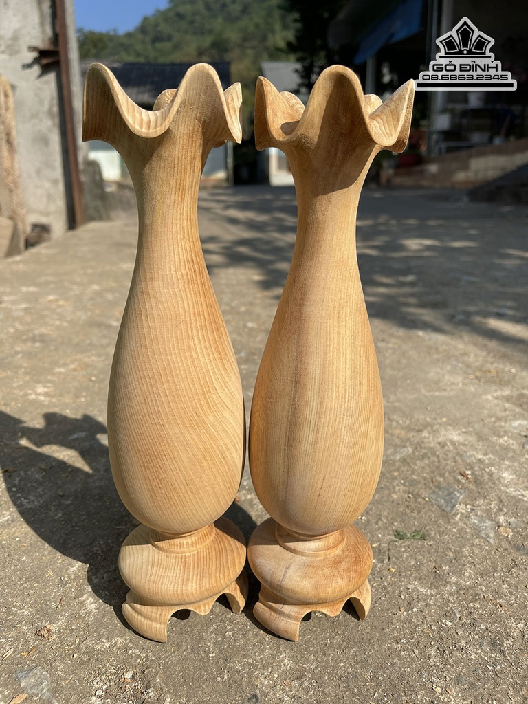 Cặp Tỳ Bà Gỗ Ngọc Am Cao 29 Đường Kính 8 (cm)