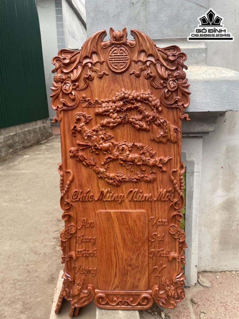 Đốc Lịch Gỗ Hương Cao 77 Ngang 37 Dày 3 (cm)