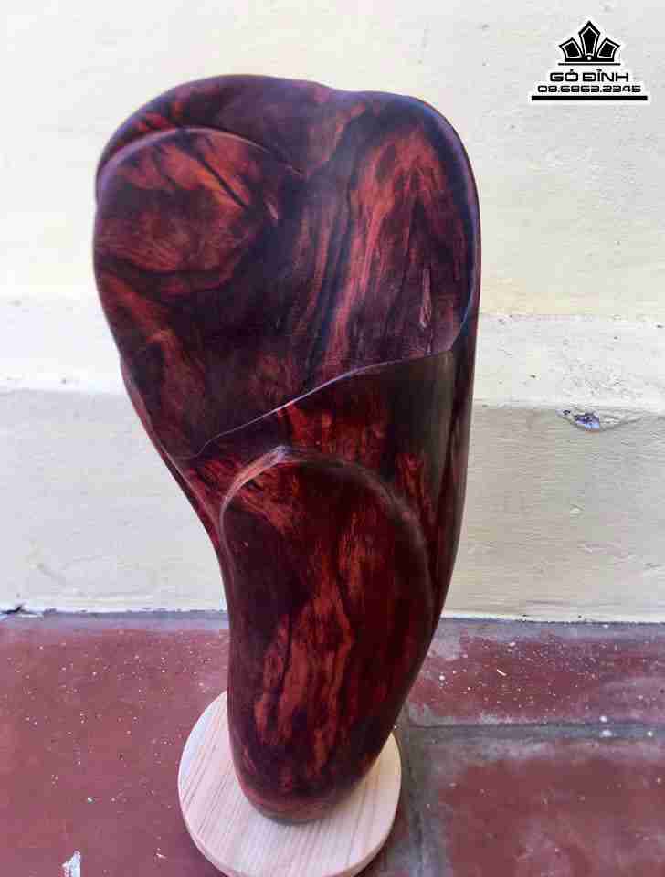 Lọ Hoa Gỗ Trắc  Cao 43 Rộng 14 Sâu 9 (cm)