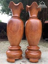 Cặp Lục Bình Gỗ Hương Số 5 Cao 200 Đường Kính 64 (cm)