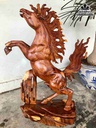 Tượng Ngựa Gỗ Hương  Cao 70 Ngang 48 Sâu 18 (cm)