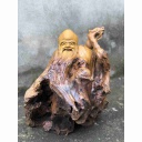 Tượng Ông Thọ Gỗ Bách Xanh  Cao 38 Ngang 31 Sâu 25 (cm)