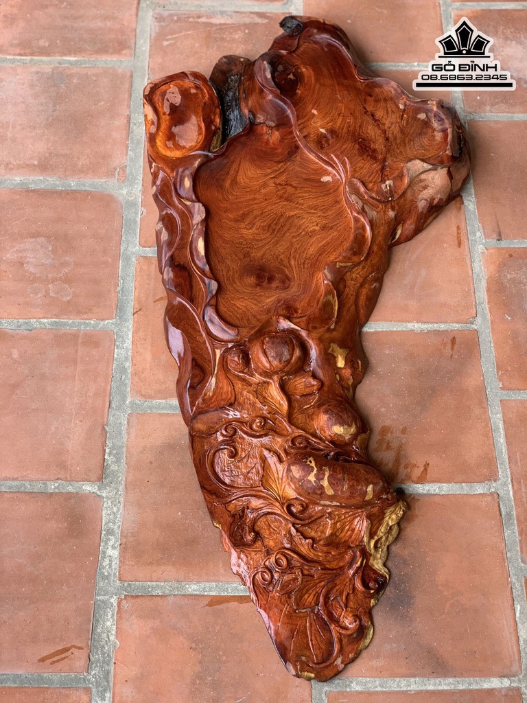 Khay Trà Gỗ Hương Cao 10 Ngang 110 Rộng 51 (cm)