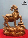Tượng Dê Phong Thủy (Nhất Dương) Gỗ Ngọc Am Cao 45 Ngang 36 Sâu 18 (cm)